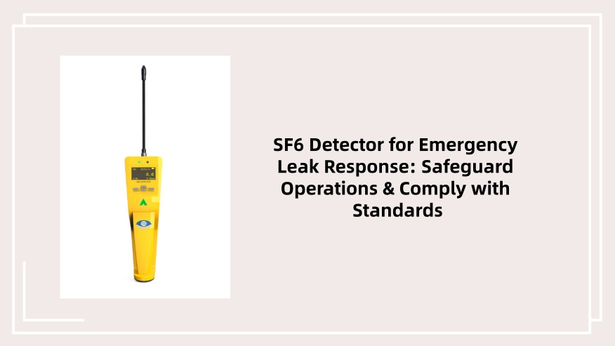 SF6 Detector for Emergency Leak Response: Safeguard Operations & Comply with Standards
